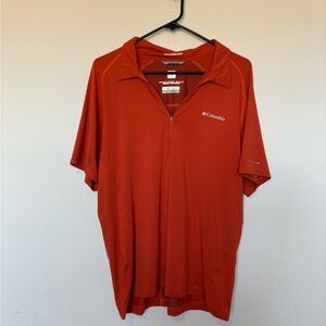 Columbia Men's Omni-wick Freeze zero Vibrant Orange Polo Shirt